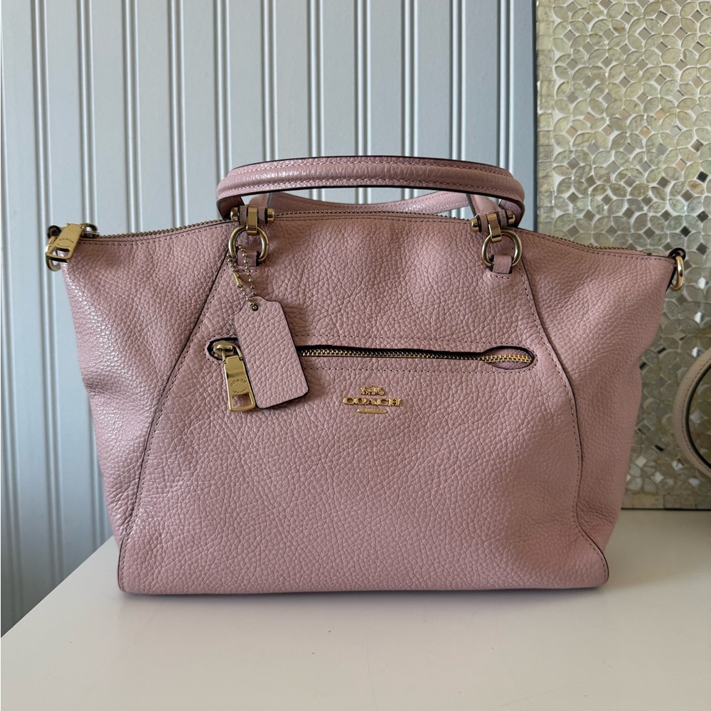 Coach Light Pink Leather Satchel